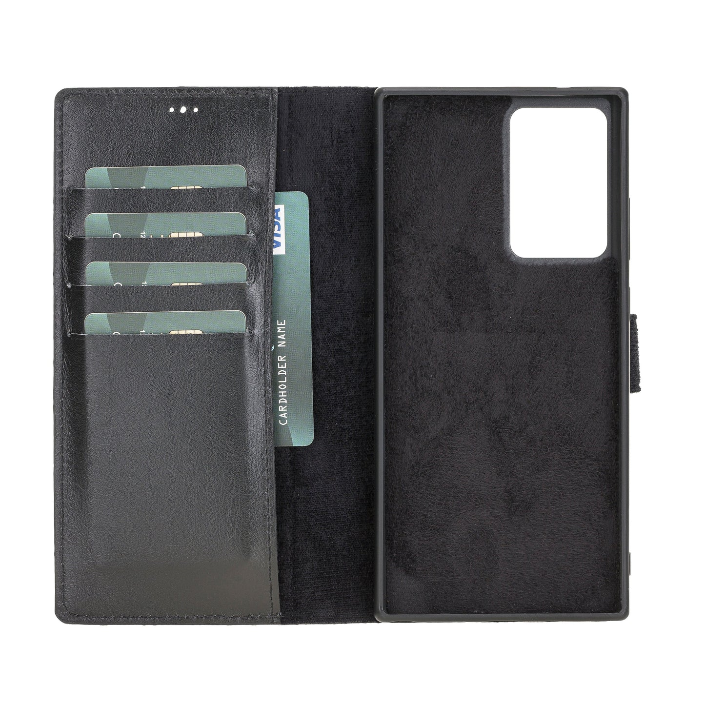 Samsung Galaxy Note 20 Plus Compatible Leather Wallet Case RST1