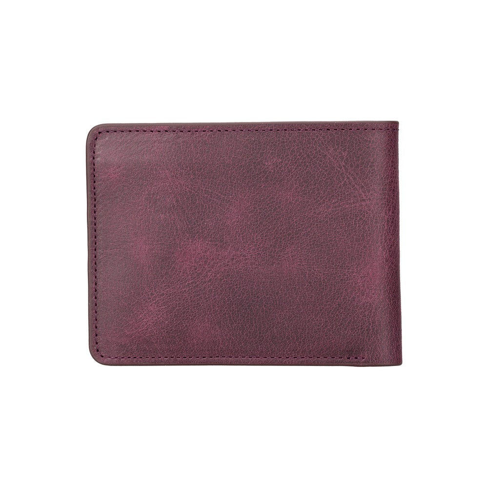 Pier Wallet, 8 Card Compartments, Rustic Claret Red