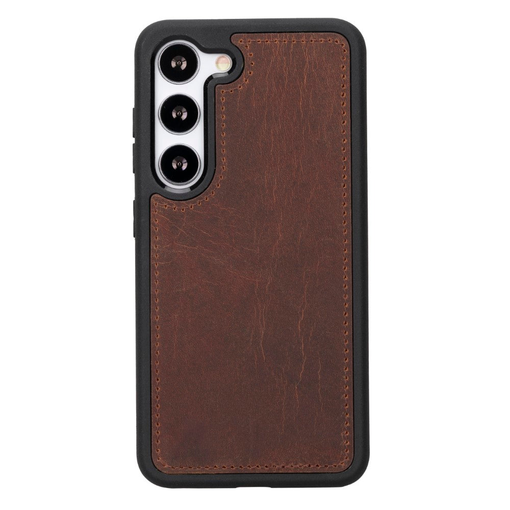 Samsung Galaxy S23 Compatible Leather Wallet Case G2 Brown