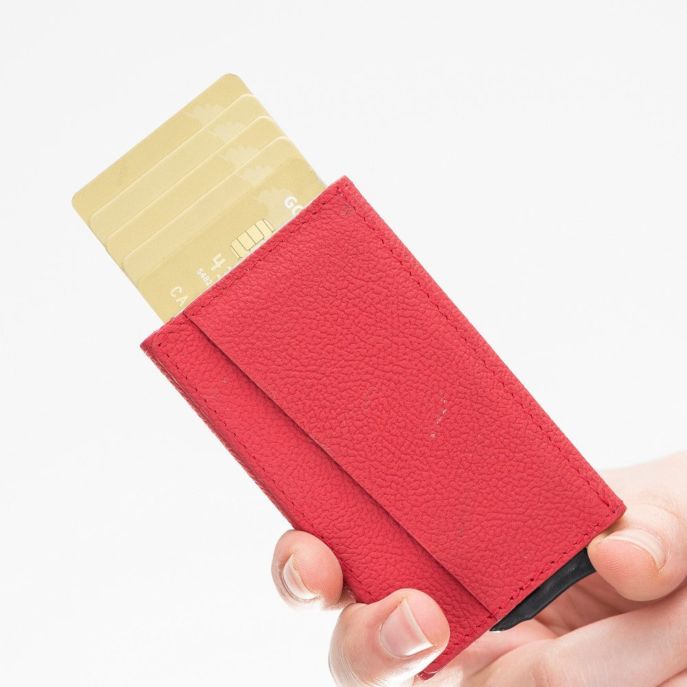 Drop2 Red with Torres Leather Card Holder Mechanism