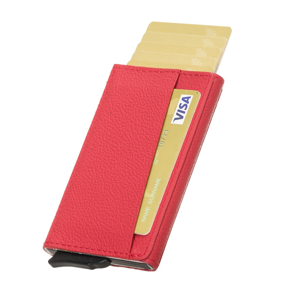 Drop2 Red with Torres Leather Card Holder Mechanism