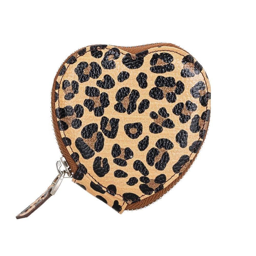 Apple AirPods 2nd generation Compatible Leather Case Valentine Leopard