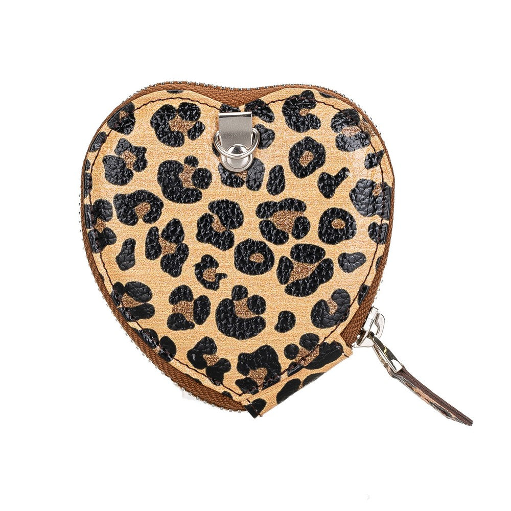 Apple AirPods 2nd generation Compatible Leather Case Valentine Leopard