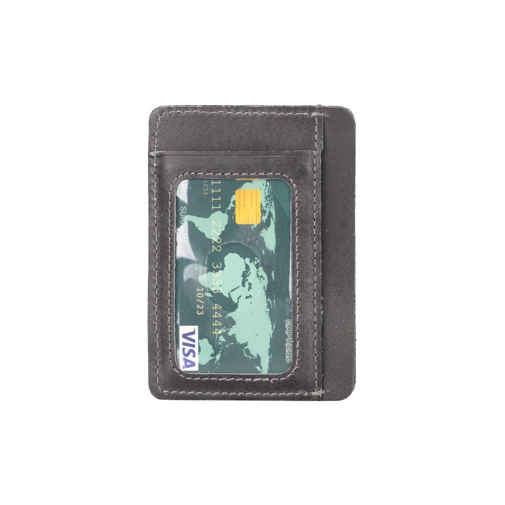 Parma Leather Card Holder G1 Gray