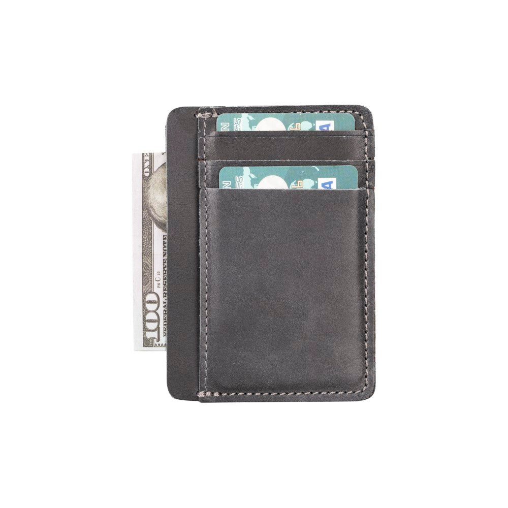 Parma Leather Card Holder G1 Gray