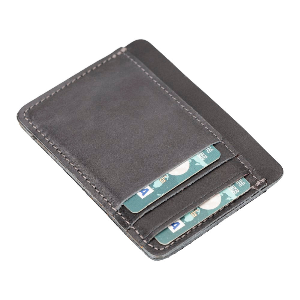 Parma Leather Card Holder G1 Gray