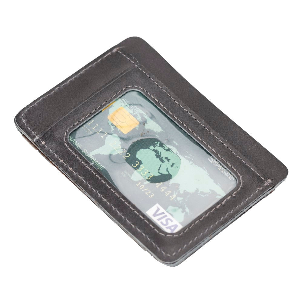 Parma Leather Card Holder G1 Gray