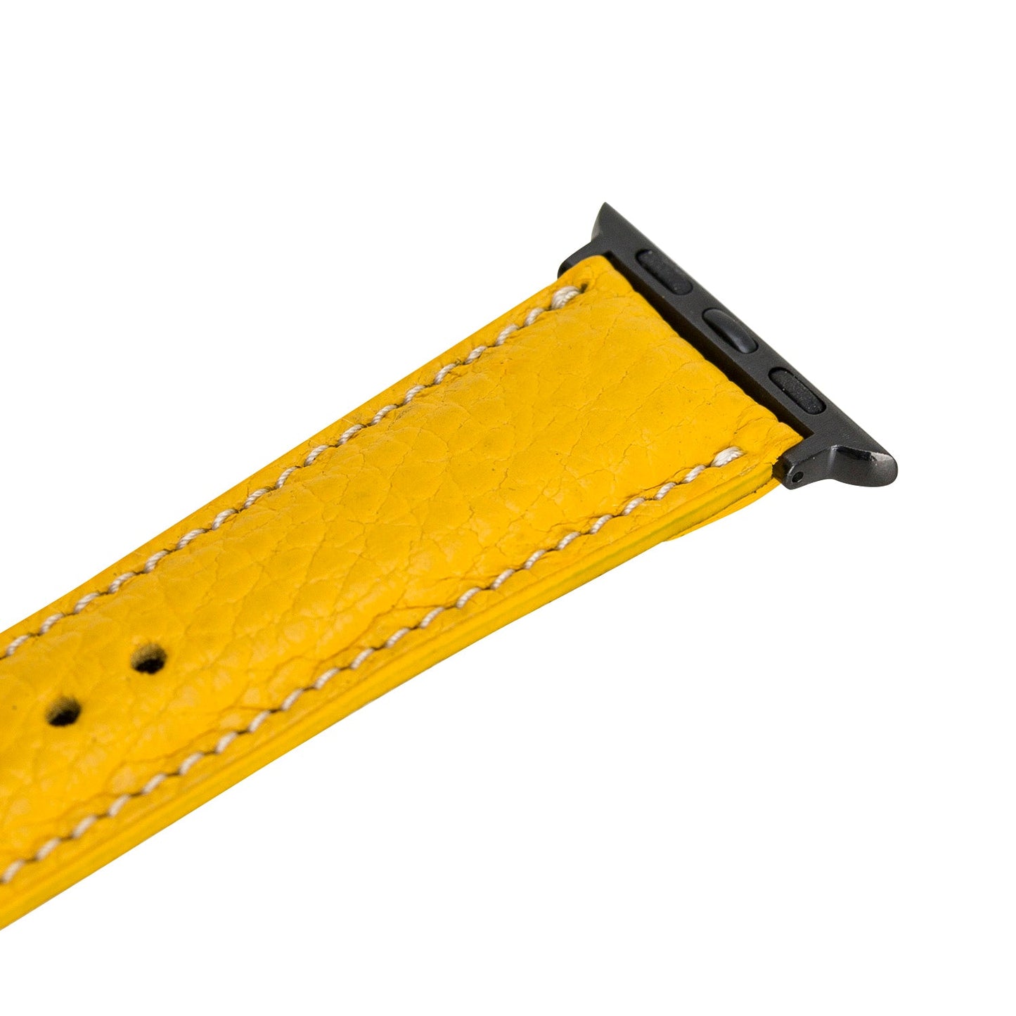 Apple Watch Compatible Leather Band FL12 Yellow