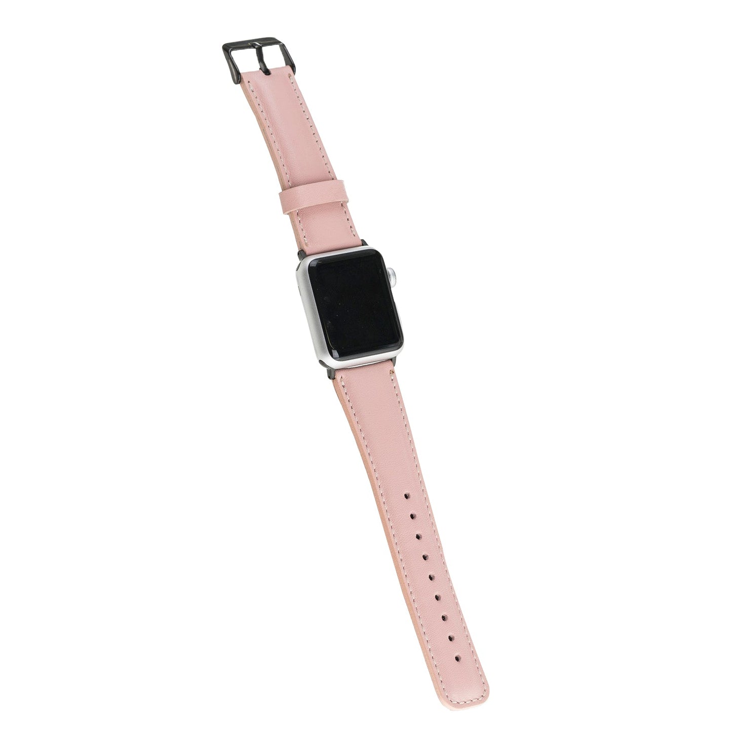 Apple Watch Compatible Leather Band NU2-SM3 Black