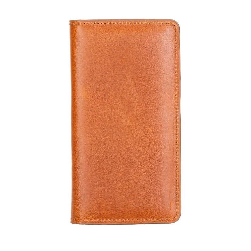 Calvina 6.5 inch Compatible Leather Card Holder Case RST2 Tan