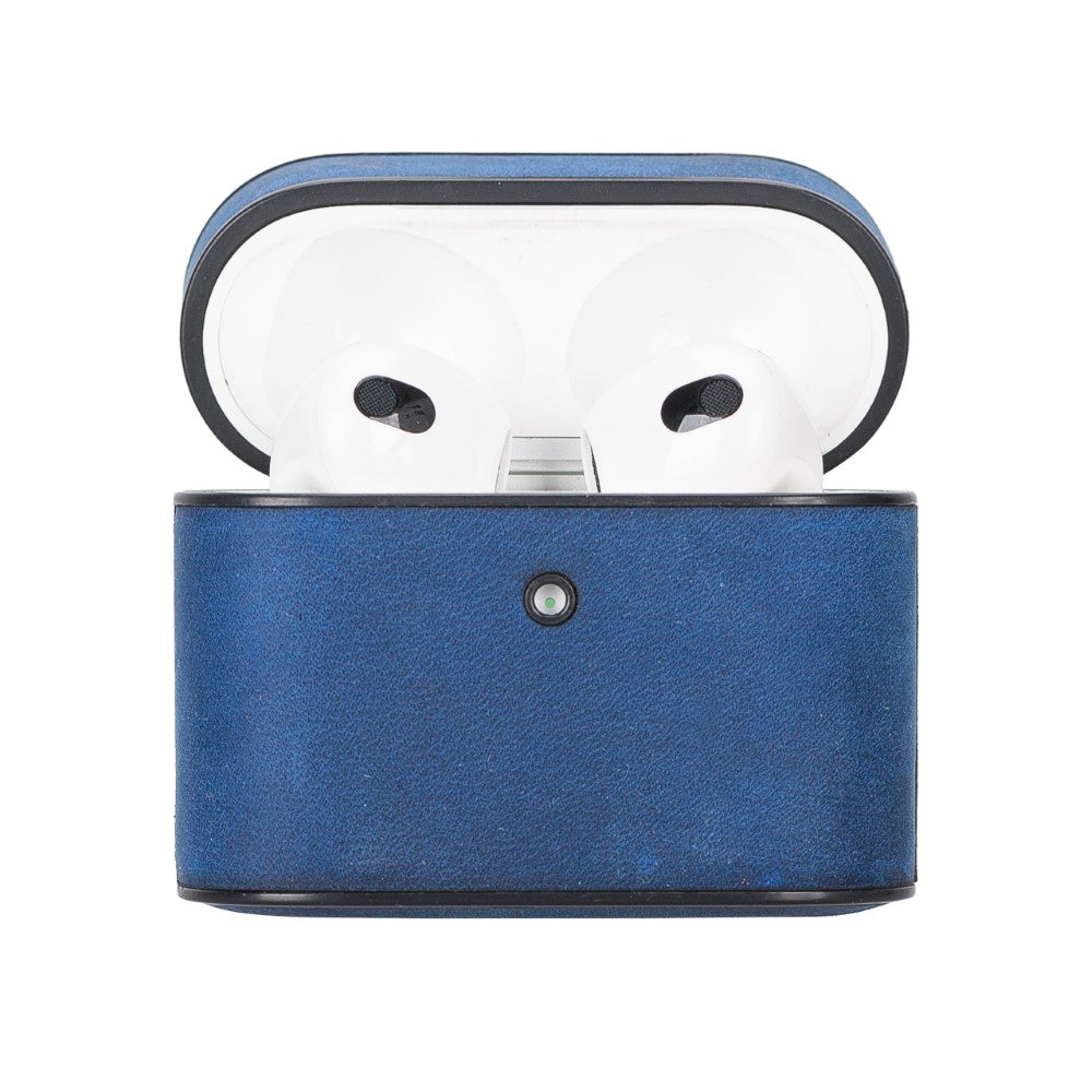 Casquet Apple AirPods 3rd Generation Compatible Leather Case G21 Blue