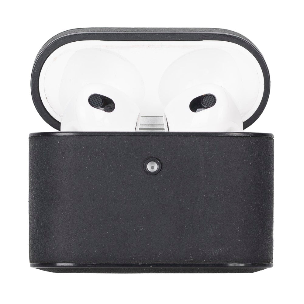 Casquet Apple AirPods 3rd generation Compatible Leather Case G1 Black