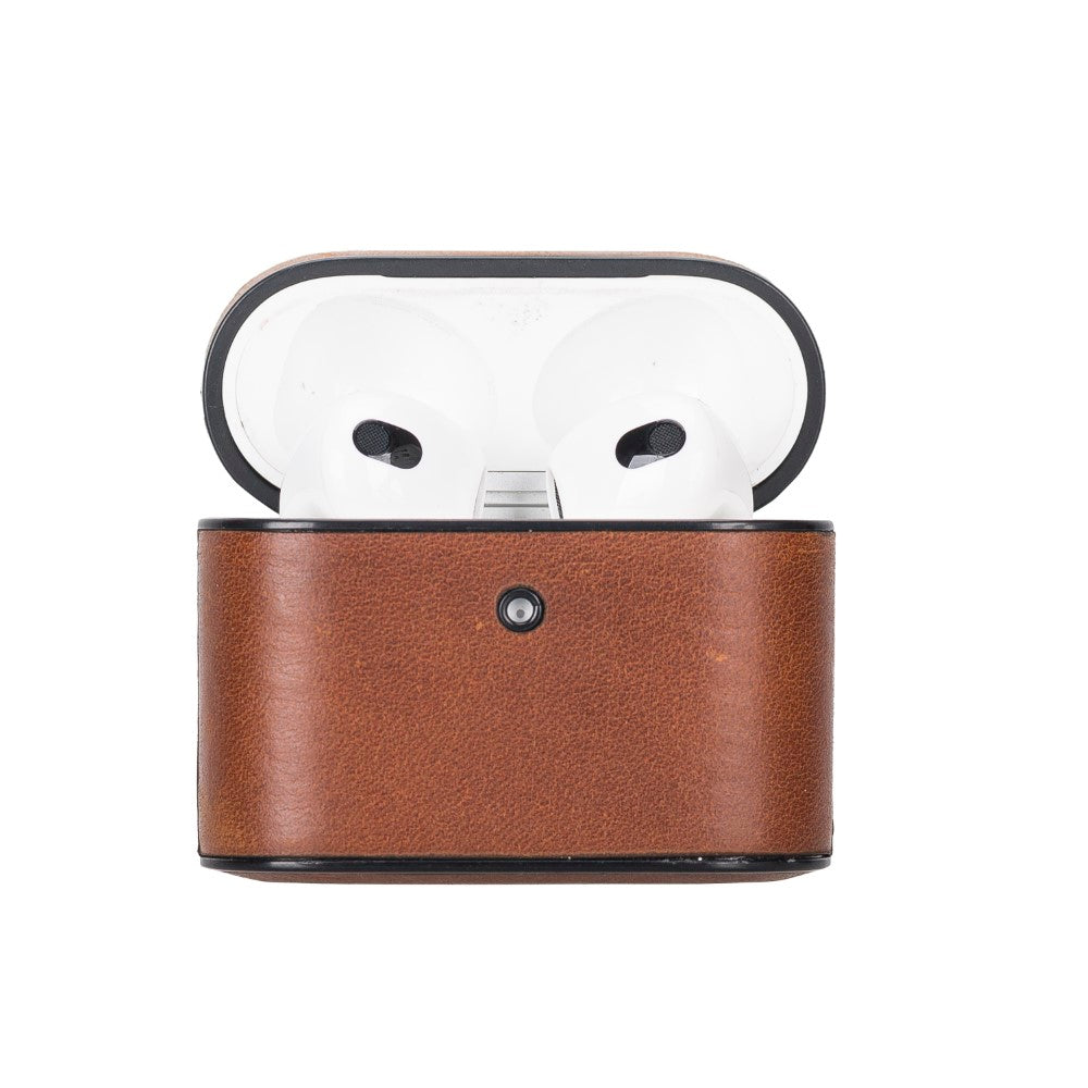 Casquet Apple AirPods 3rd generation Compatible Leather Case TN11 Tan