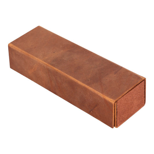 Clever Leather Glasses Case G2 Brown 