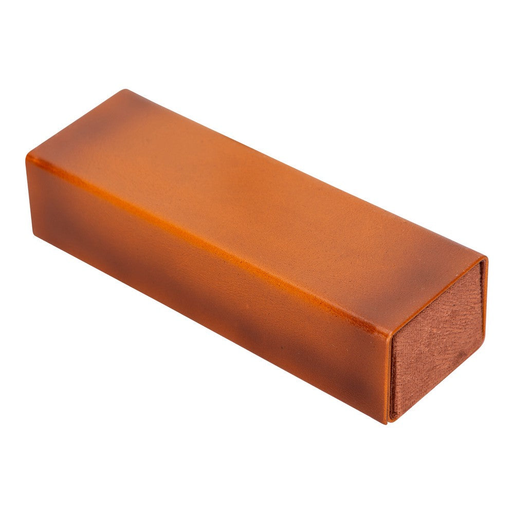 Clever Leather Glasses Case RST2EF Tan 