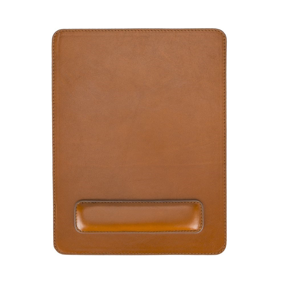 Comfy Wristband Leather Mouse Pad RST2 Brown