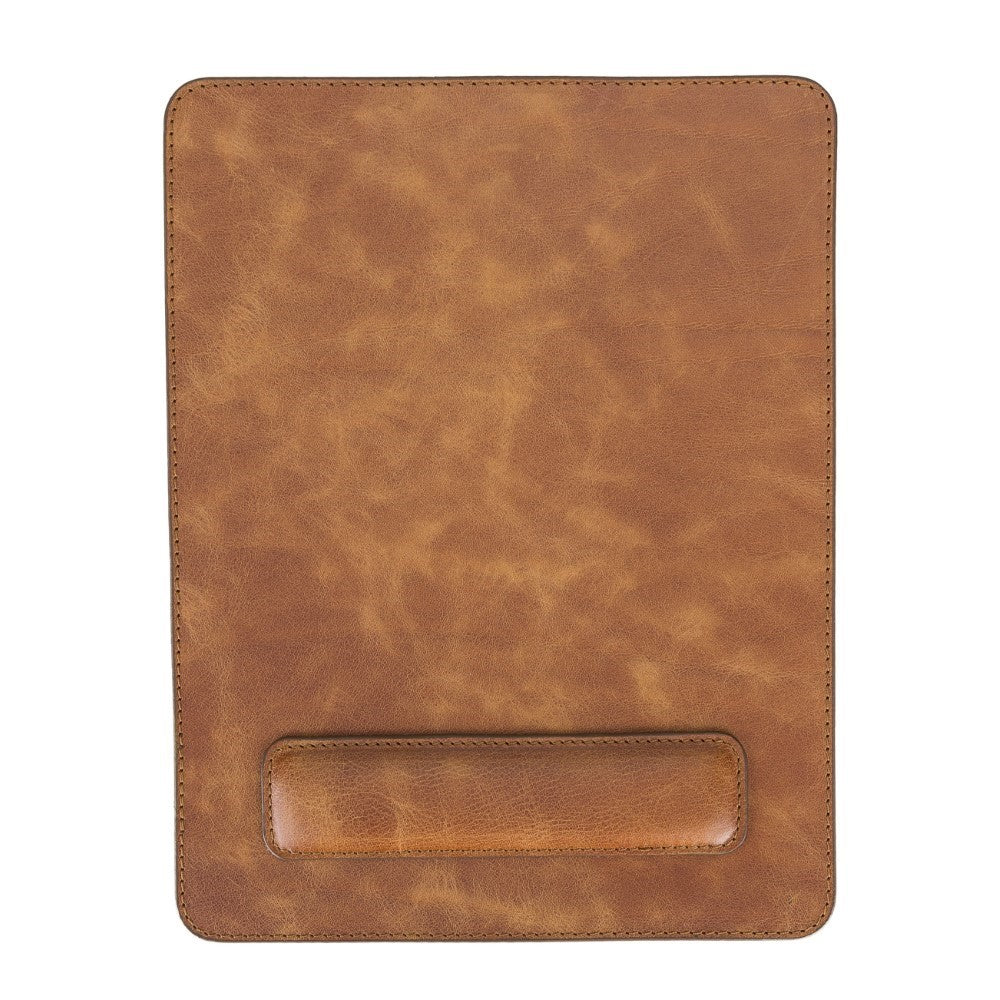 Comfy Wristband Leather Mouse Pad TN11 Tan