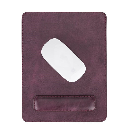 Comfy Wristband Leather Mouse Pad TN6 Purple