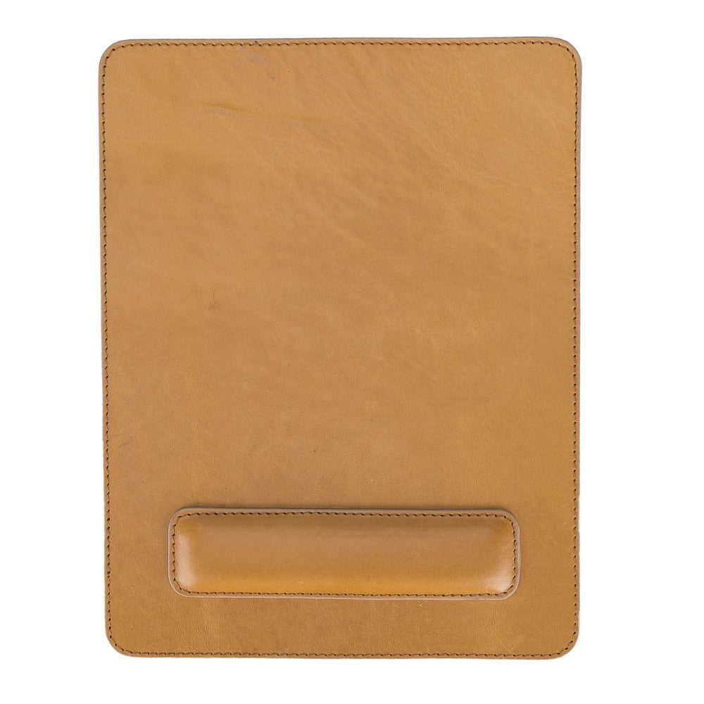 Comfy Wristband Leather Mouse Pad V9 Tan