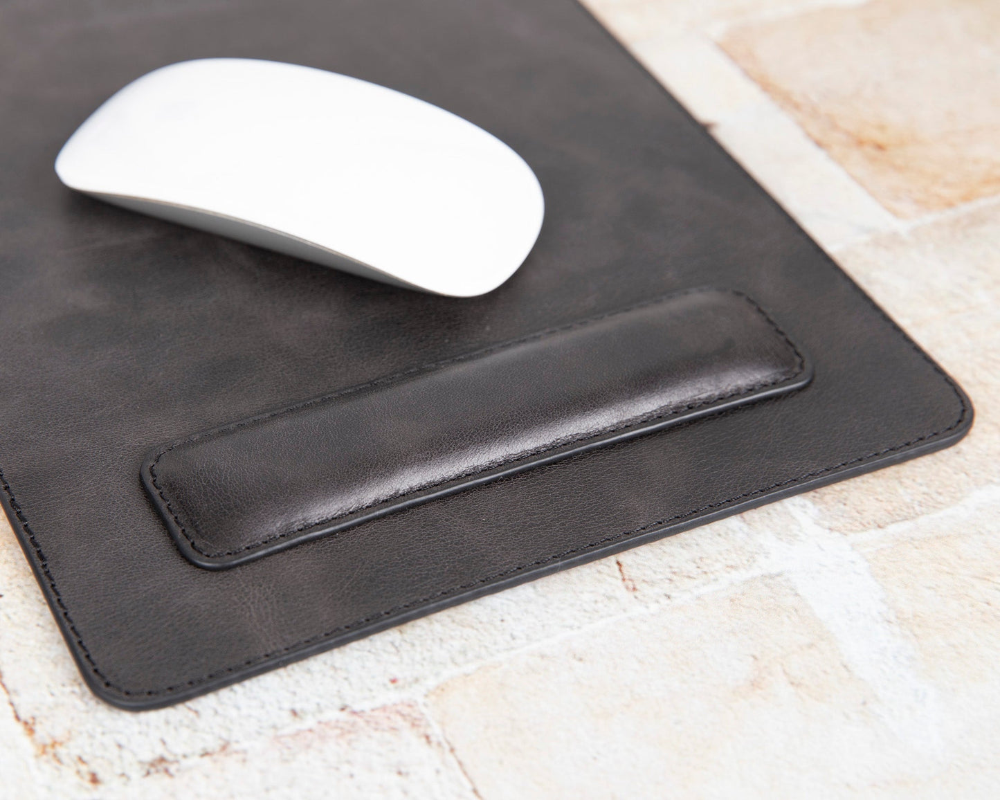 Comfy Bileklikli Deri Mouse Pad VS4EF Gri