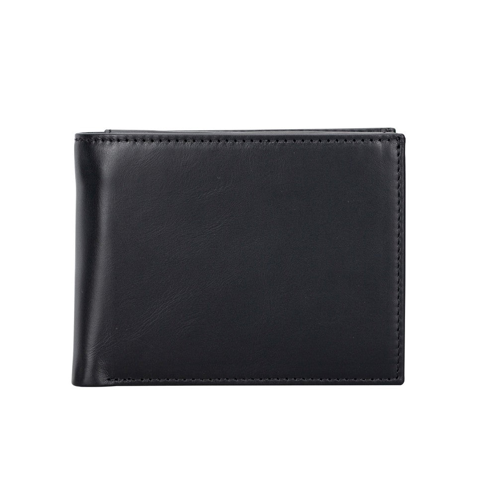 Passat Leather Wallet and Card Holder, 7 Card Compartments, Black