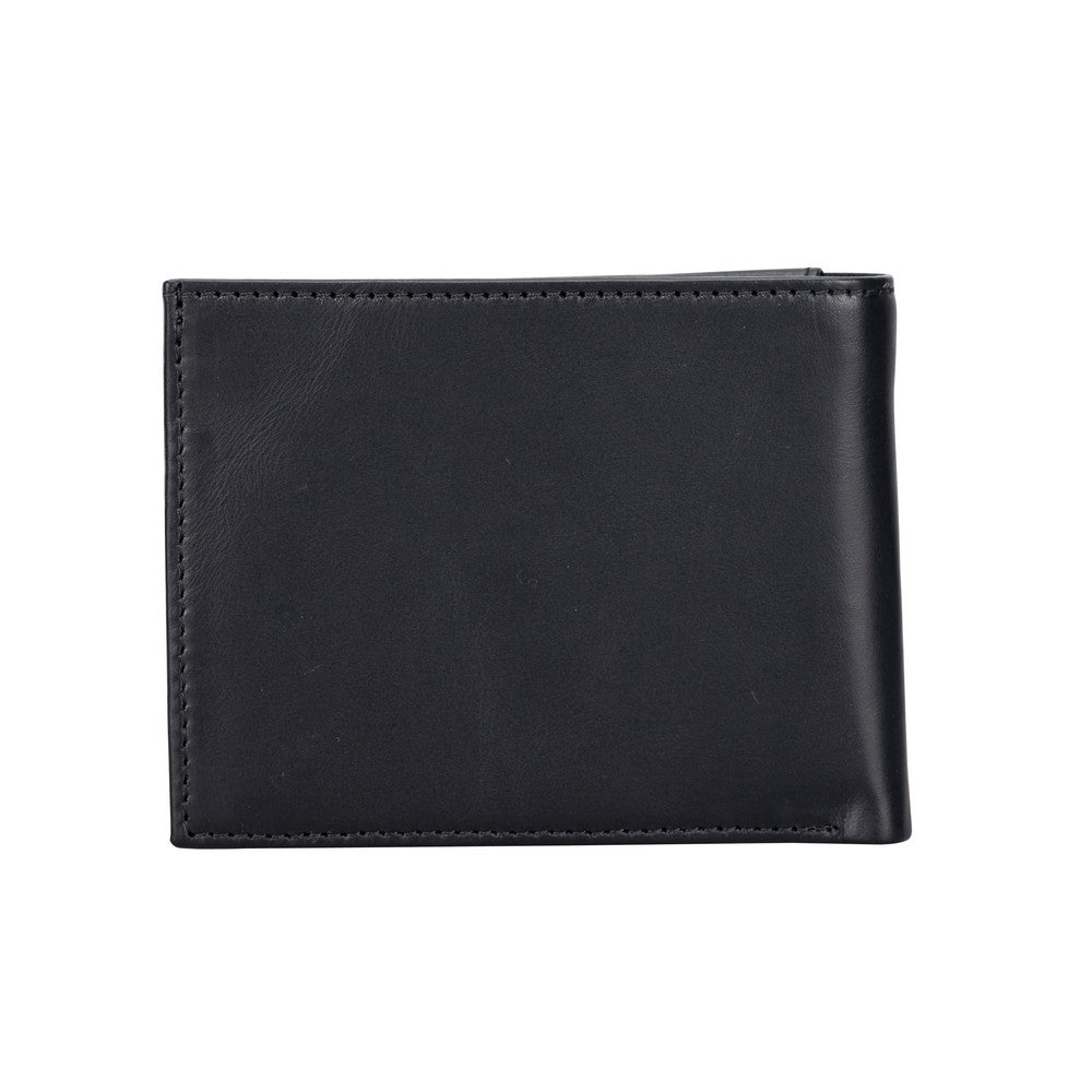 Passat Leather Wallet and Card Holder, 7 Card Compartments, Black