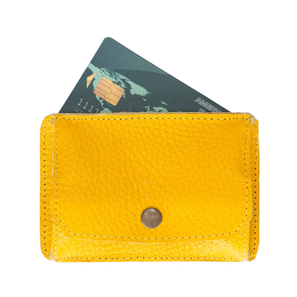 Leather Coin Purse FUNC FL12 Yellow