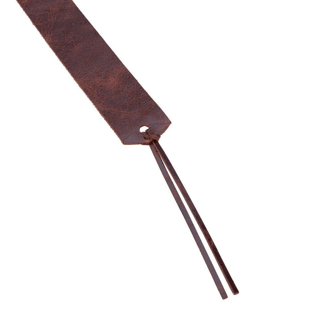 Leather Bookmark, Antique Brown