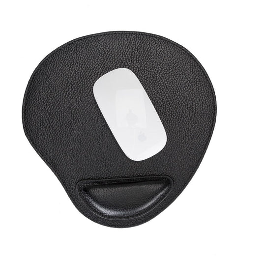 Leather Mouse Pad with Wristband FL01 Black