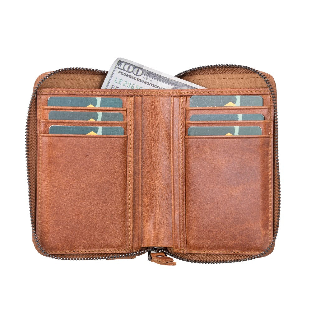 Lugano Leather Wallet AS3 Tan