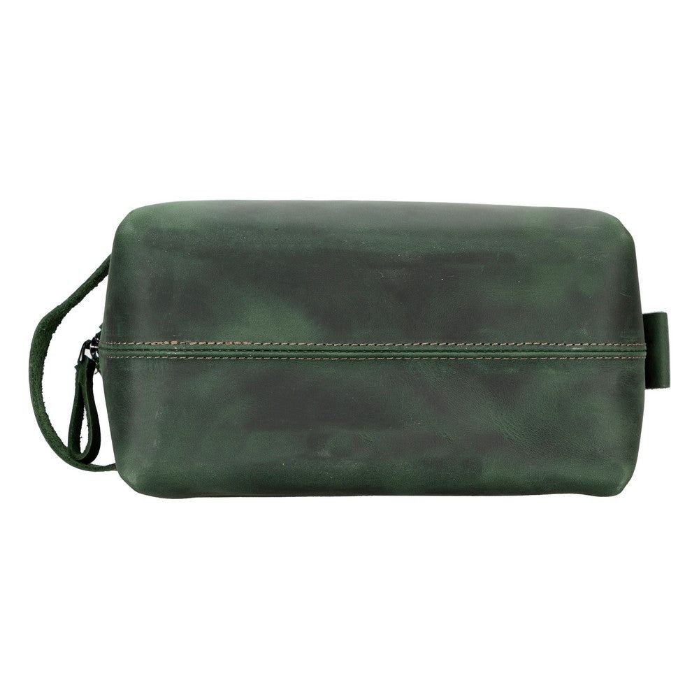 Leather Care and Travel Bag, Large Size, Antique Dark Green