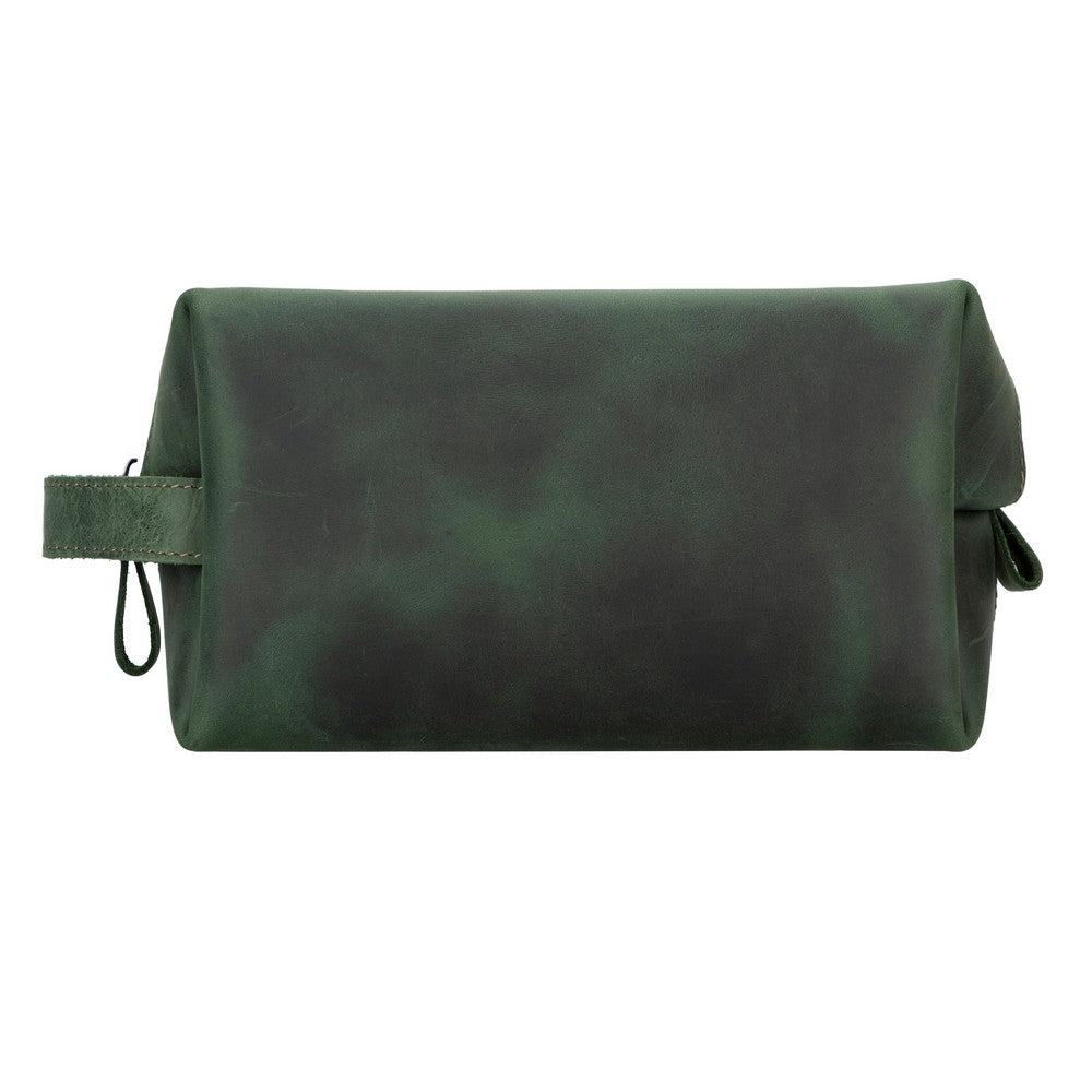 Leather Care And Travel Bag, XLarge Size, Antique Dark Green