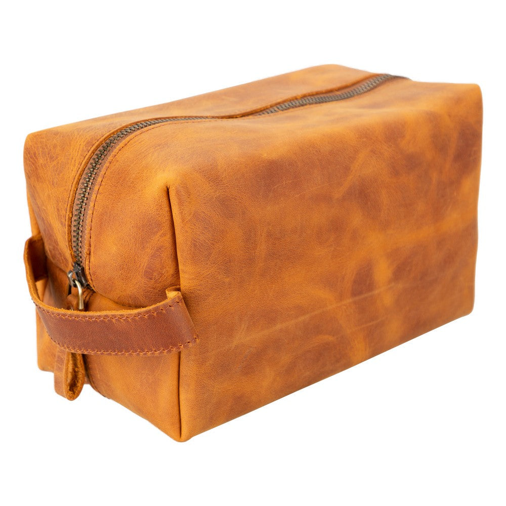 Leather Care and Travel Bag, Large Size, Antique Caramel Color