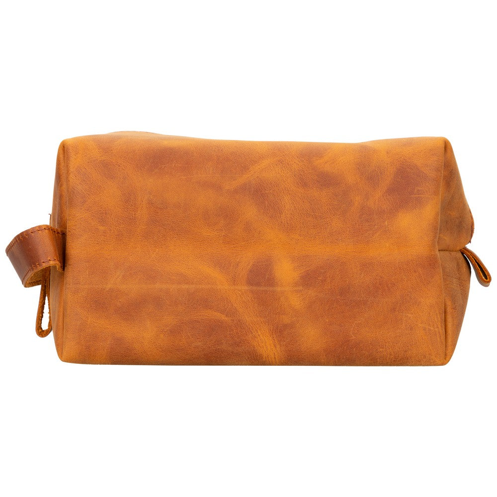 Leather Care And Travel Bag, XLarge Size, Antique Caramel Color