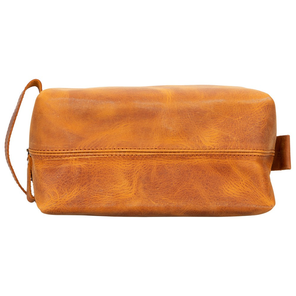 Leather Care And Travel Bag, XLarge Size, Antique Caramel Color