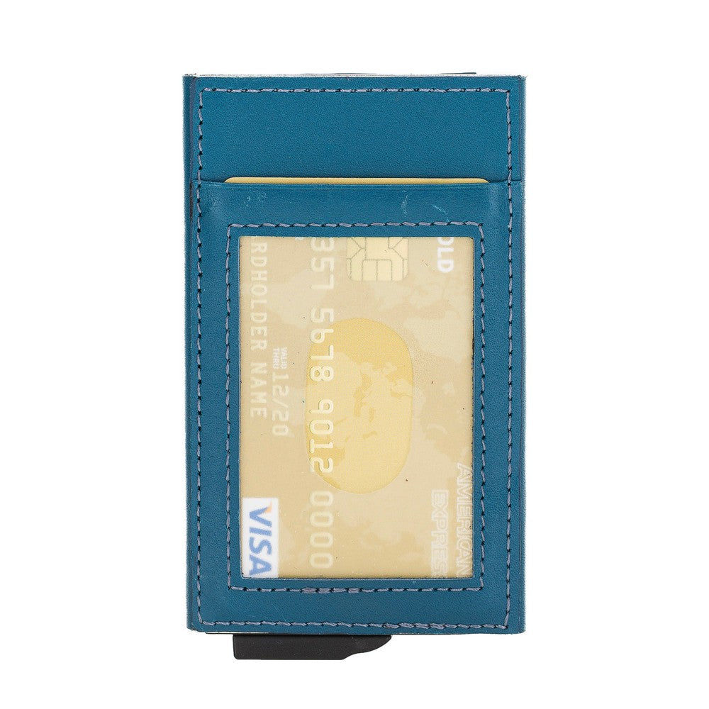 Fernando Card Holder, Holds 7 Cards, Blue