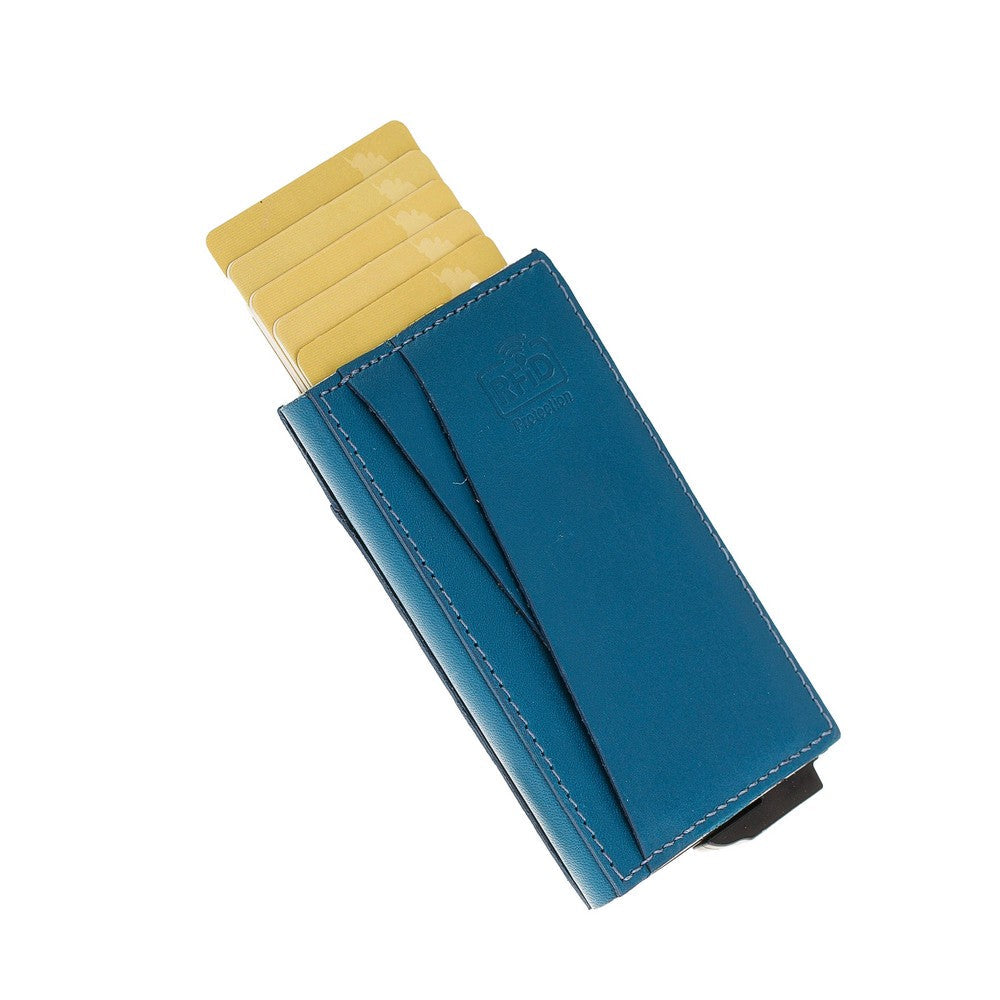 Fernando Card Holder, Holds 7 Cards, Blue