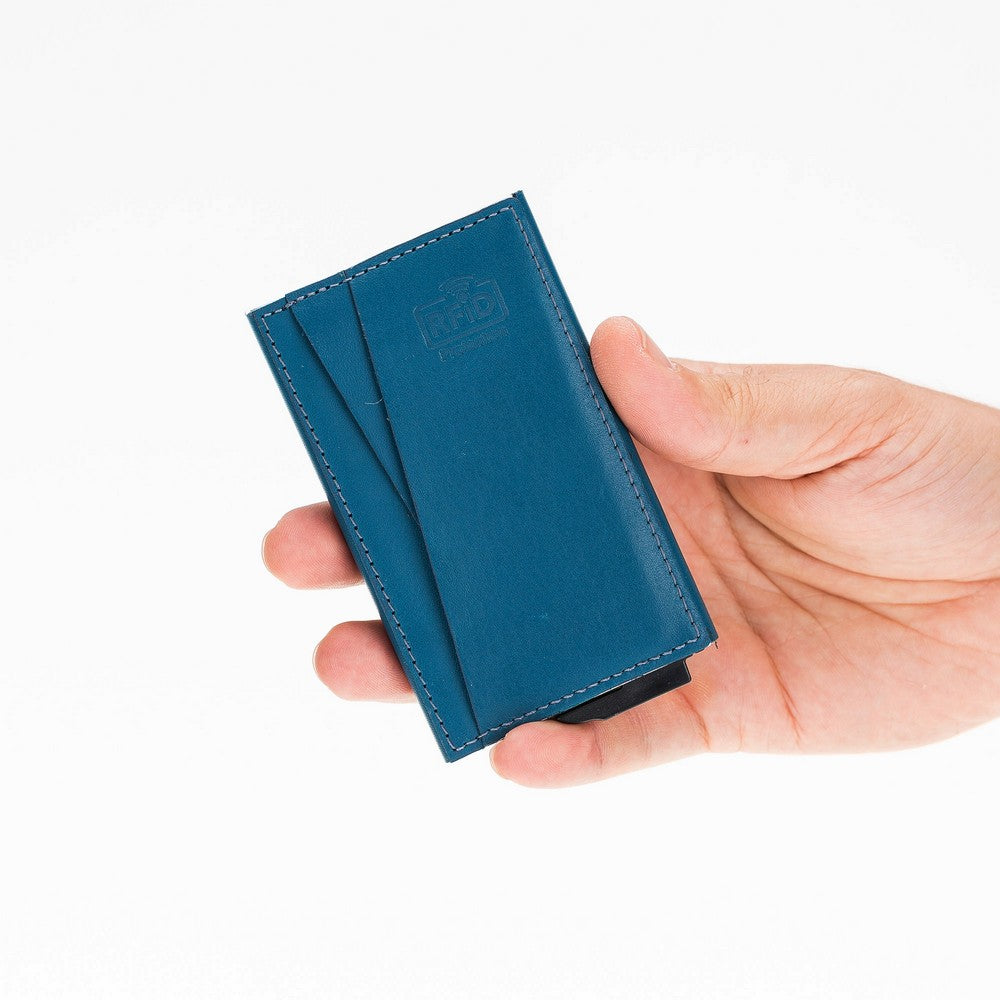 Fernando Card Holder, Holds 7 Cards, Blue