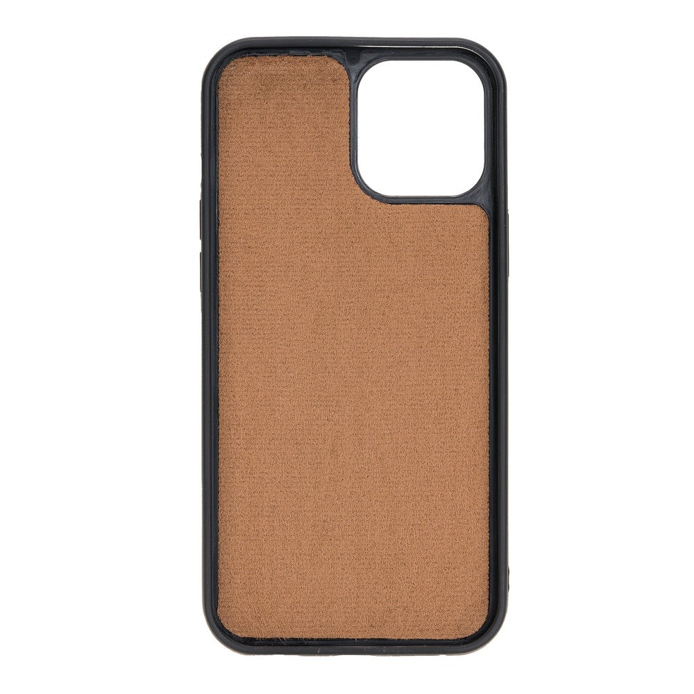 Apple iPhone 12 Pro Max Compatible Leather Back Cover G2 Brown