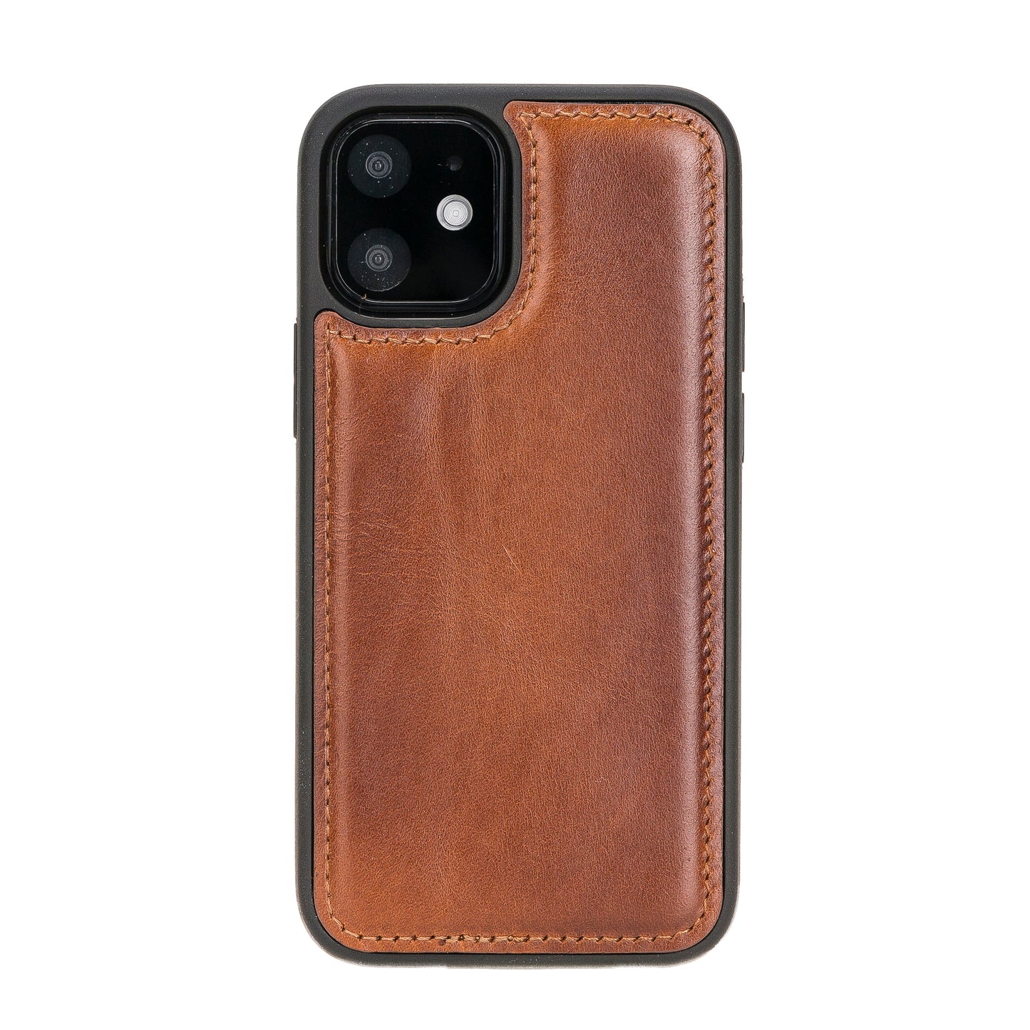 Apple iPhone 12 mini Compatible Leather Back Cover RST2EF Tan