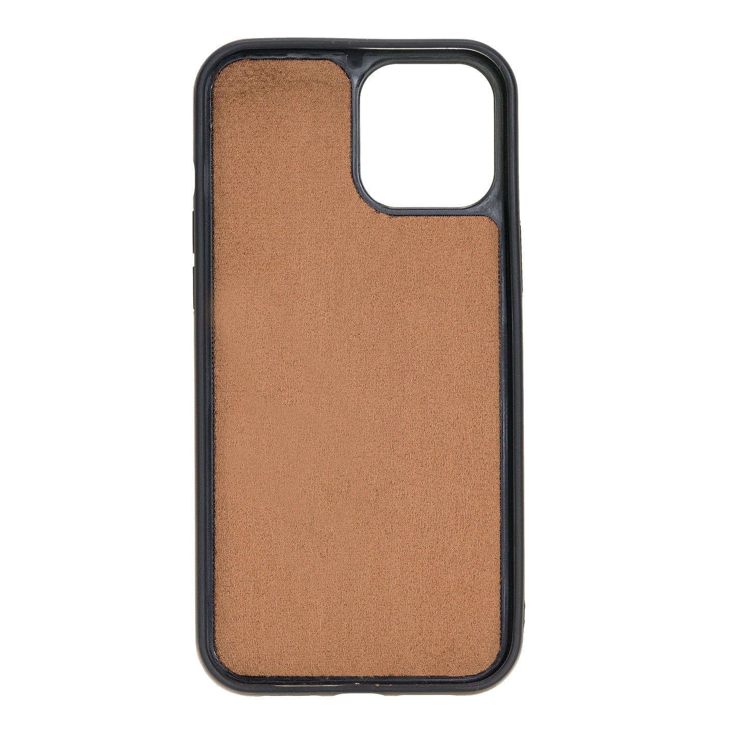 Apple iPhone 12 Pro Max Compatible Leather Back Cover RST2EF Tan