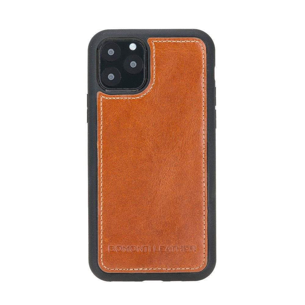 Apple iPhone 11 Pro Compatible Leather Back Cover RST2 Tan