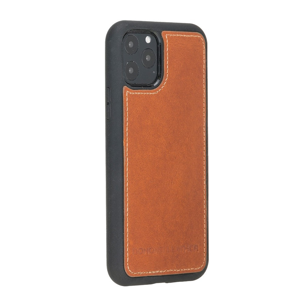 Apple iPhone 11 Pro Compatible Leather Back Cover RST2 Tan