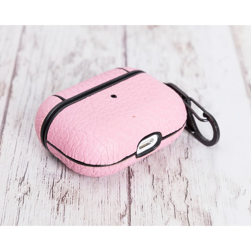 Apple AirPods Pro Compatible Leather Case Juni NU2 Pink