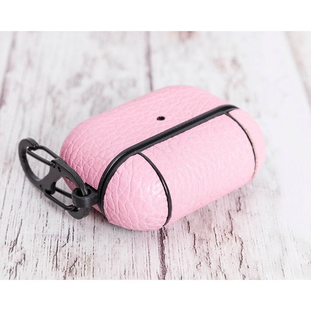 Apple AirPods Pro Compatible Leather Case Juni NU2 Pink