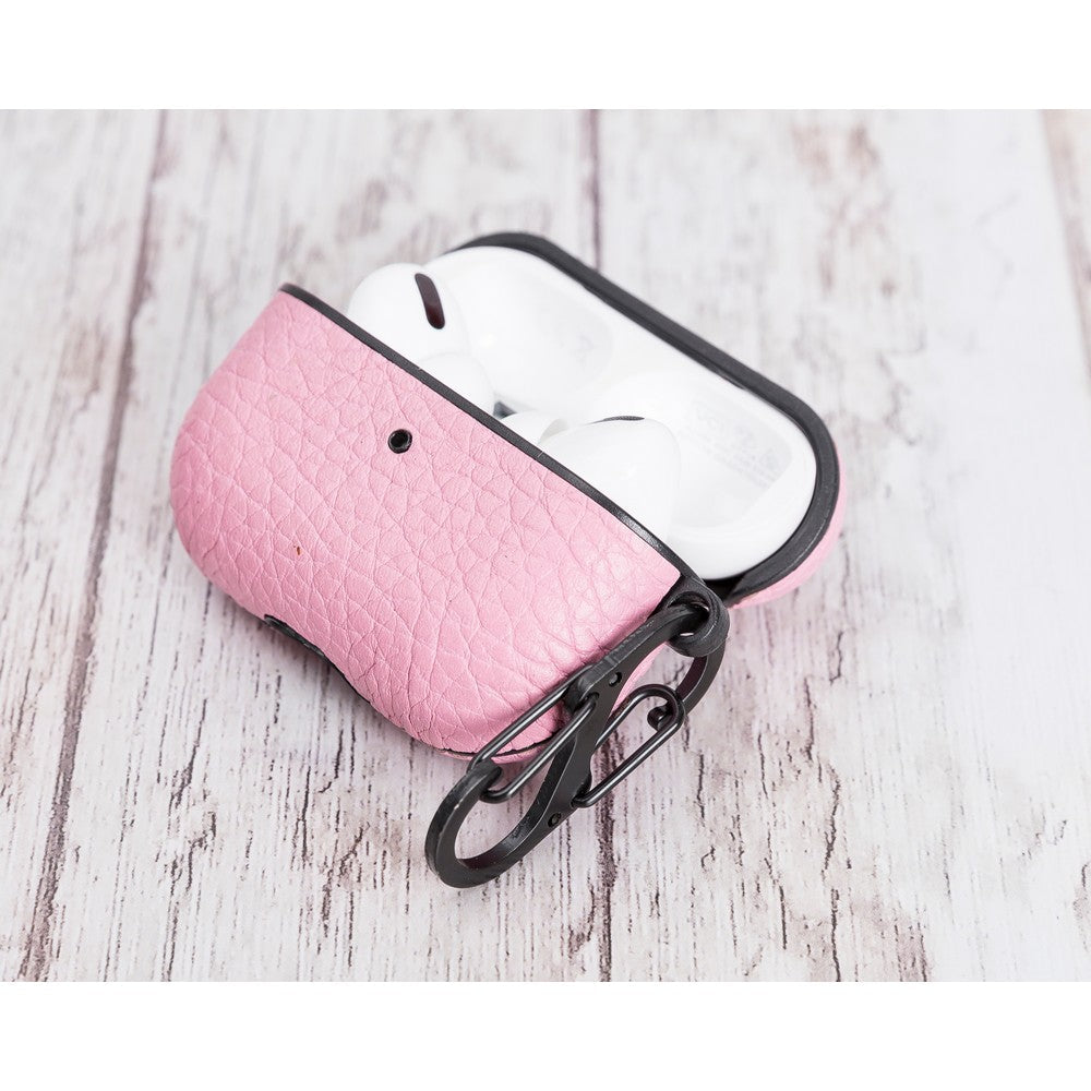 Apple AirPods Pro Compatible Leather Case Juni NU2 Pink