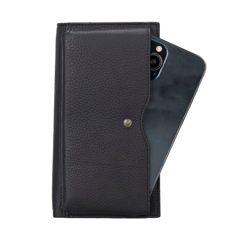 Lozan 6.5 inch Compatible Leather Card Holder Case ERC1 Black