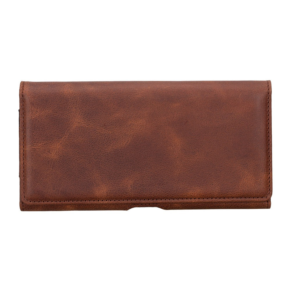 Titan 6.1 inch Compatible Leather Card Holder Case Antique Tan