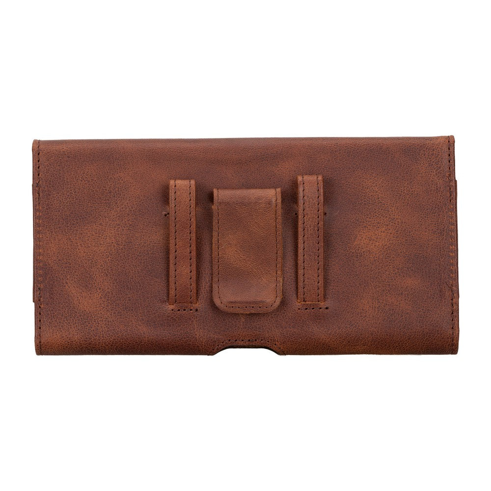 Titan 6.1 inch Compatible Leather Card Holder Case Antique Tan