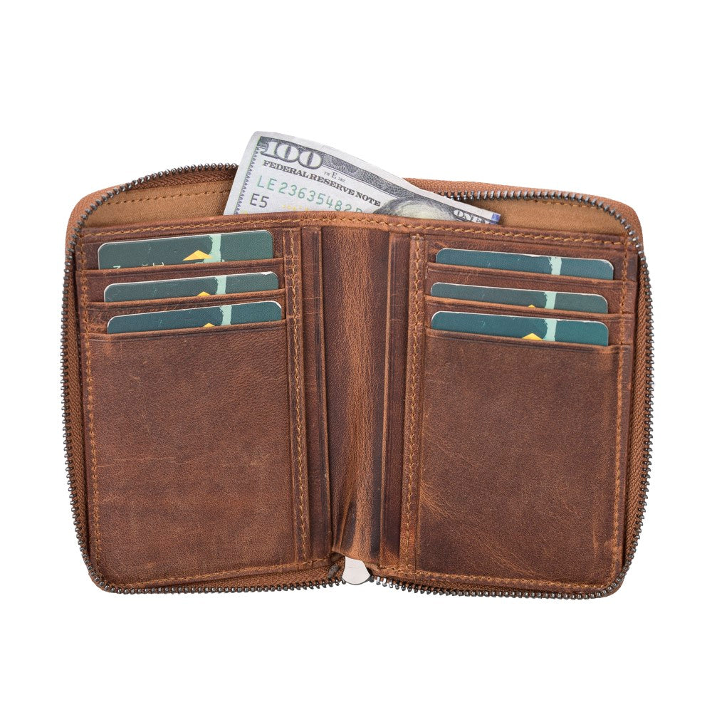 Lugano Leather Wallet G2 Brown